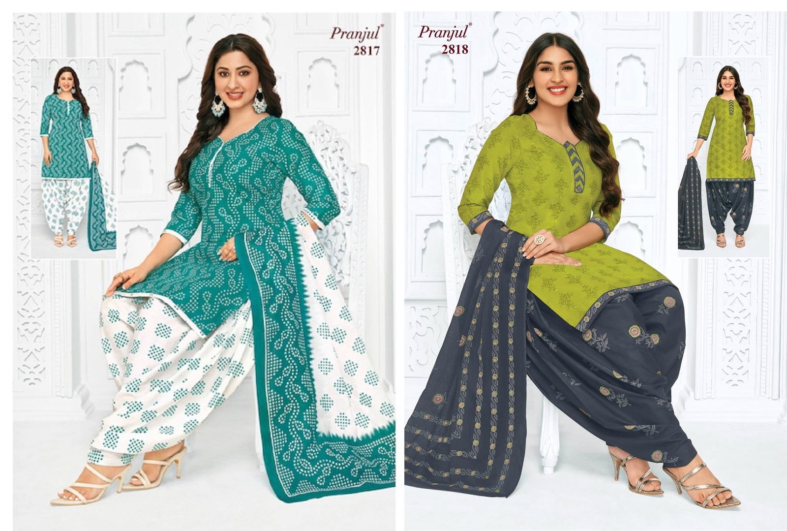 Preksha Vol 28 By Pranjul Printed Cotton Dress Material
